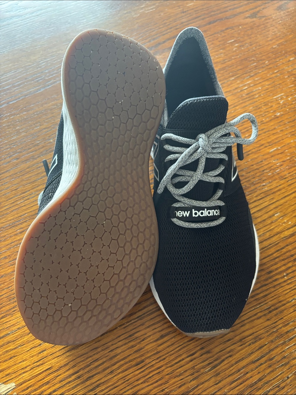 New Balance Black & Gray Athletic Running Sneakers - Picture 2 of 4